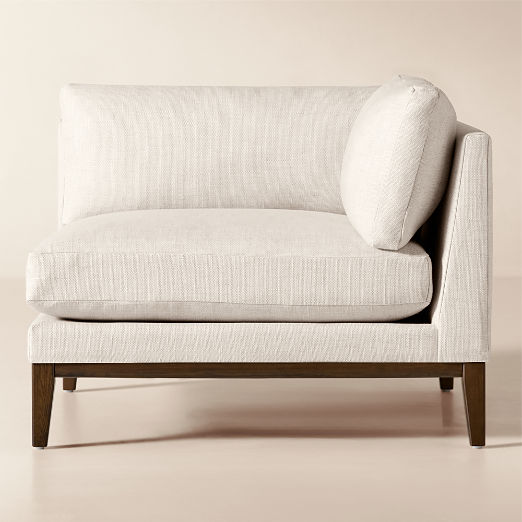 Mona Off-White Performance Linen Corner Chair