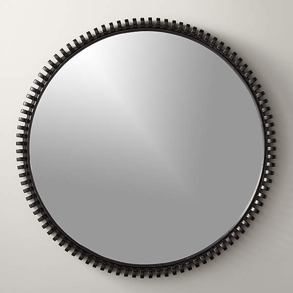 Wall store mirror round