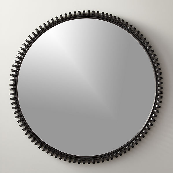 black round mirror