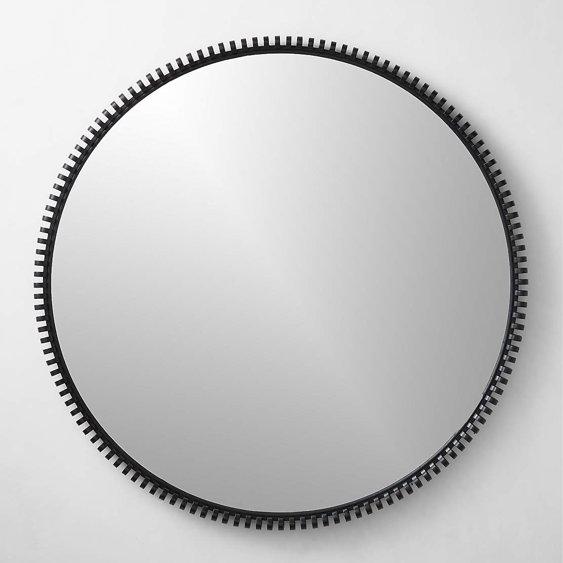 Abel Brass Round Wall Mirror 48" + Reviews CB2 Canada