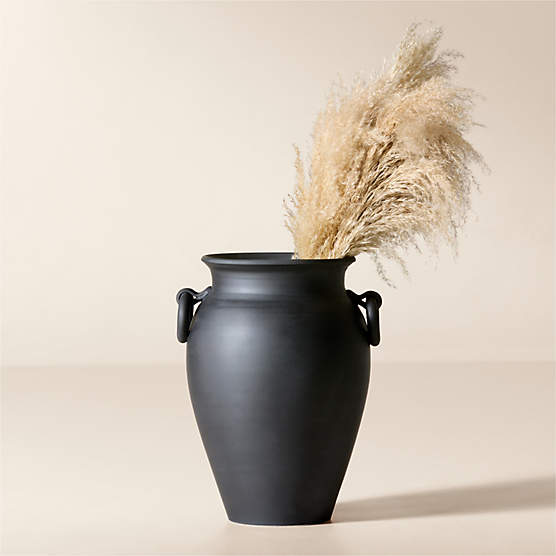 Mondovi Black Ceramic Floor Vase