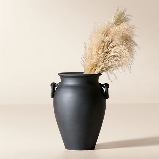 Mondovi Black Ceramic Floor Vase
