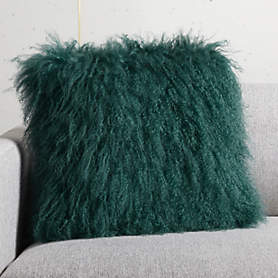 Green mongolian cushion sale