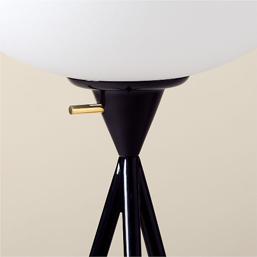 Montaigne Black Tripod Floor Lamp by goop