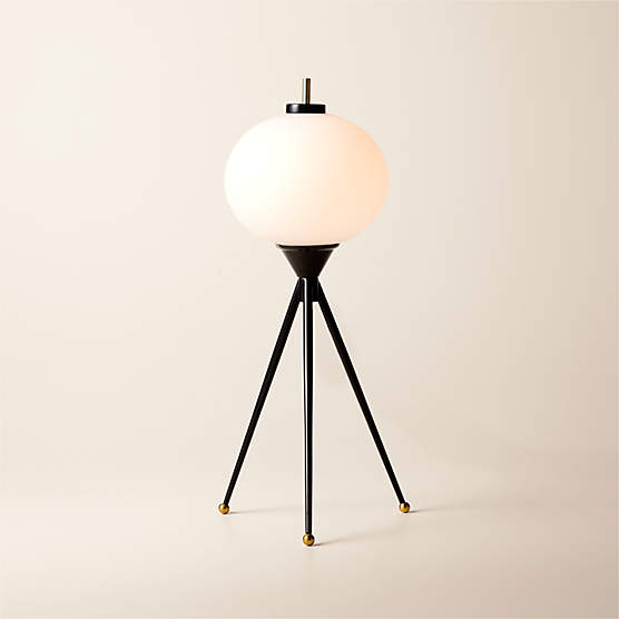 Montaigne Black Tripod Table Lamp by goop