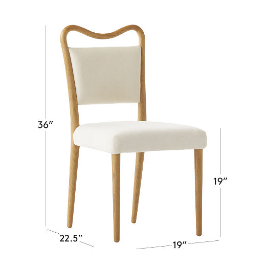 Monte Ivory Performance Fabric Dining Chair