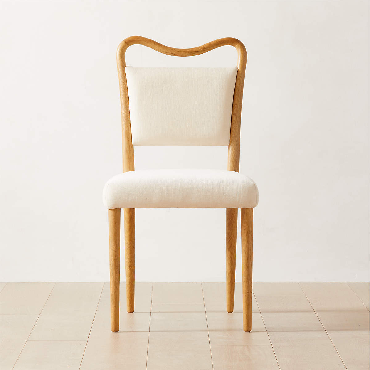 Monte Modern White Upholstered Dining Chair + Reviews CB2