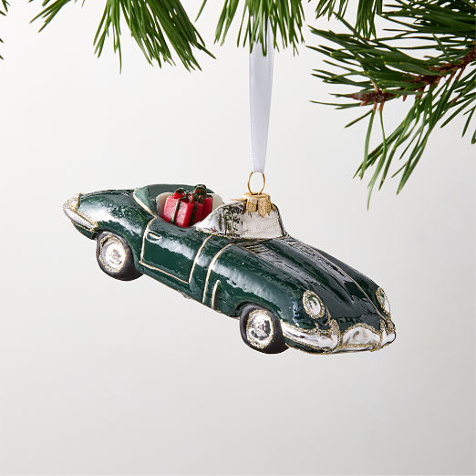 Monte Green Hand Painted Car Christmas Tree Ornament