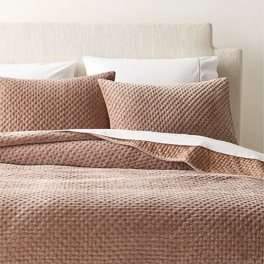 Montera Organic Cotton Taupe Velvet King Quilt