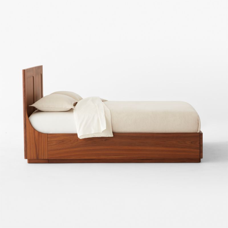 Montero Walnut Wood Queen Storage Bed - image 2 of 5