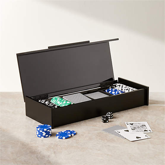 Montrose High-Gloss Wood Poker Set