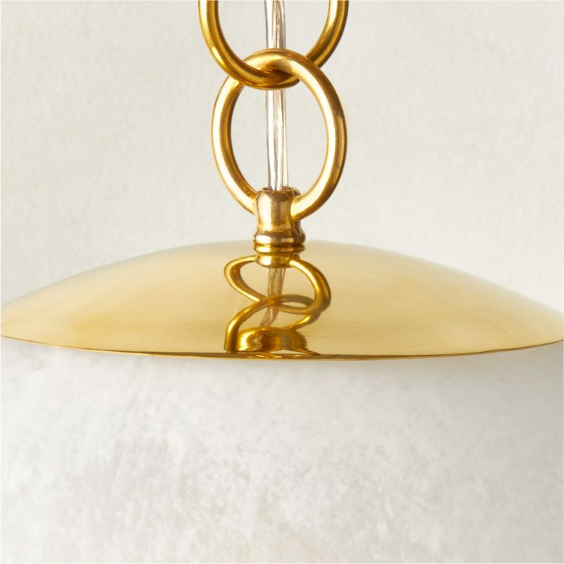 Moon Globe Pendant Light with Brass Chain 21" by Kara Mann - image 3 of 11