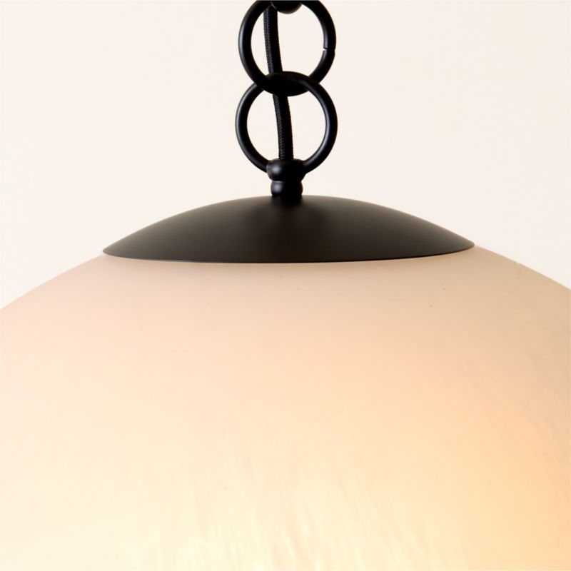 Moon Globe Pendant Light with Black Chain 21" - image 2 of 13