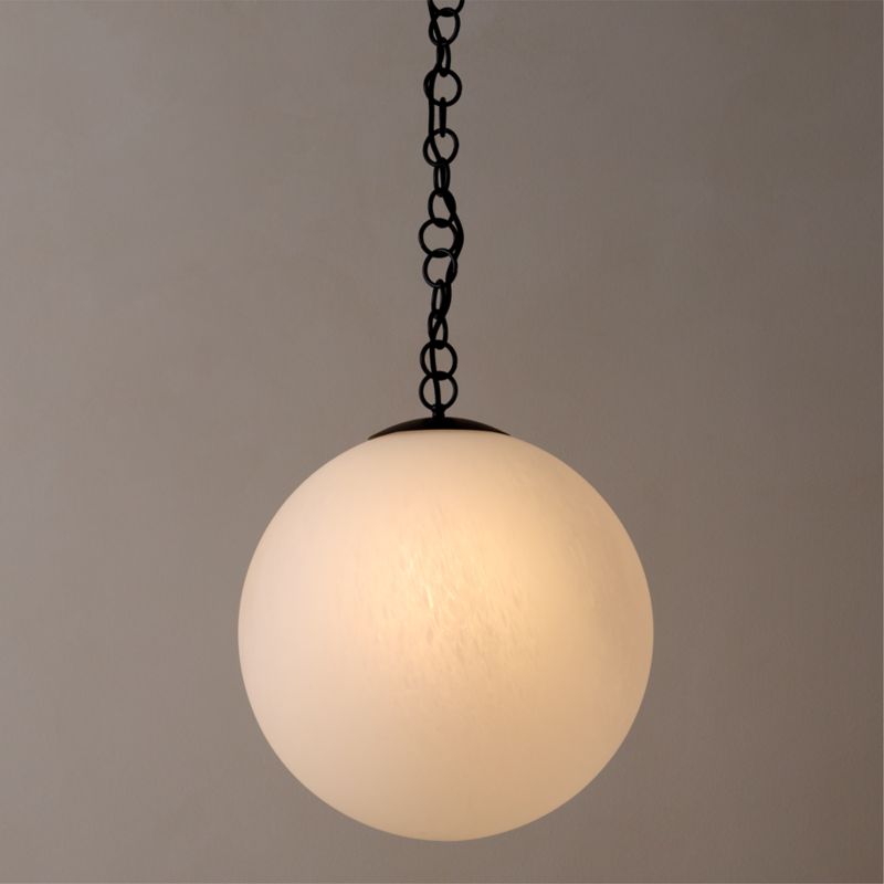 Moon Globe Pendant Light with Black Chain 21" - image 4 of 13