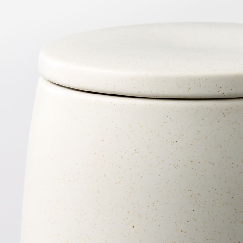 Mori Matte Beige Rounded Canister Medium - image 2 of 3