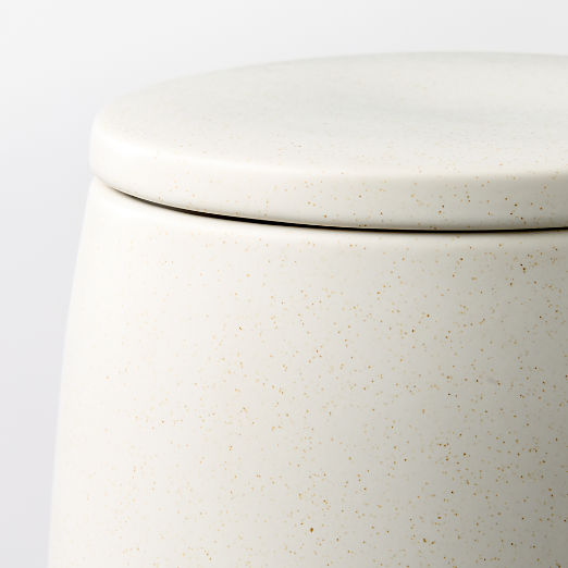Mori Matte Beige Rounded Canisters