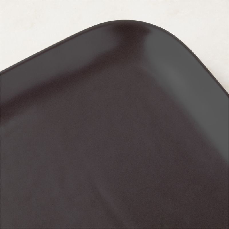 Mori Rectangular Matte Black Serving Platter Large - image 2 of 4