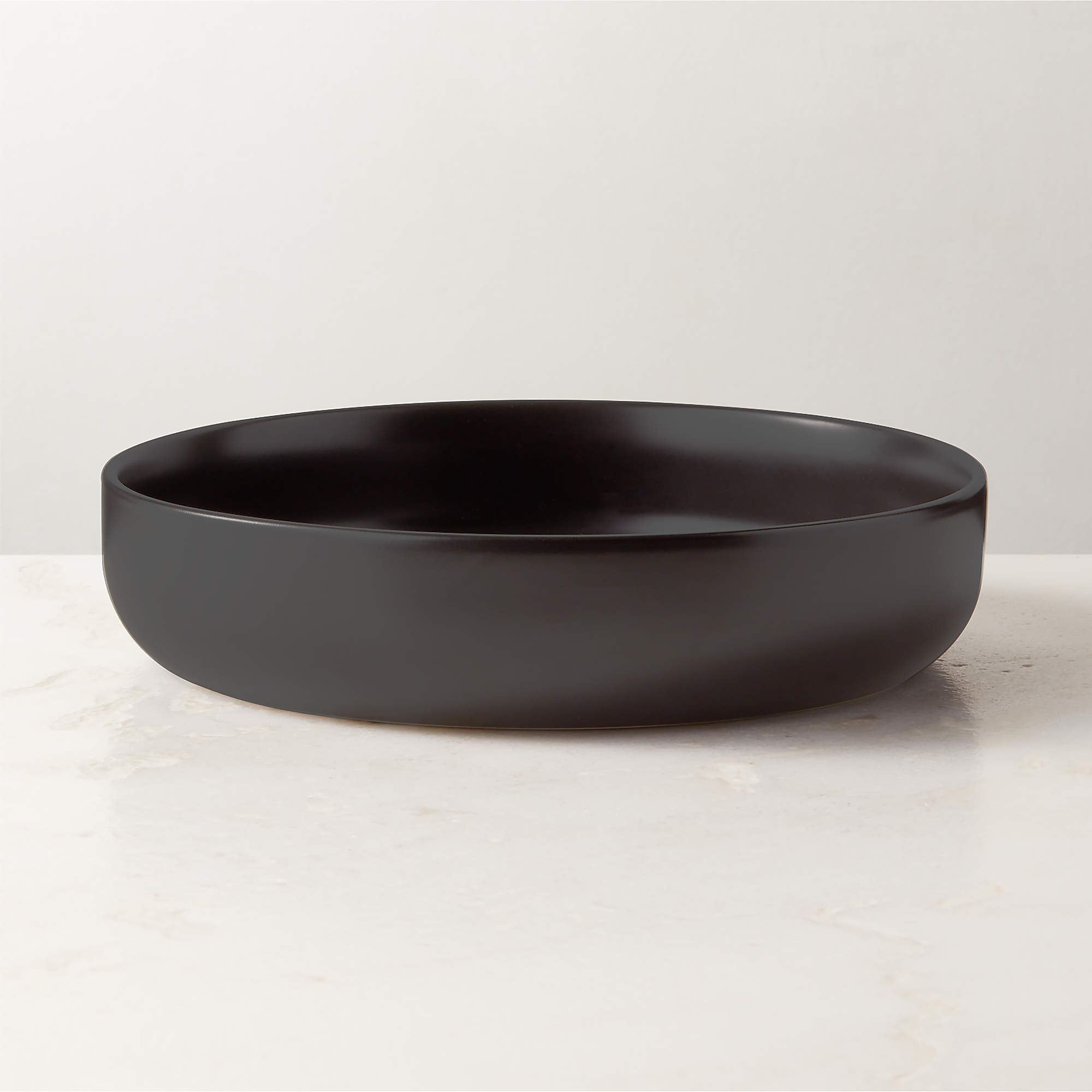 Mori Matte Black Pasta Bowl + Reviews CB2