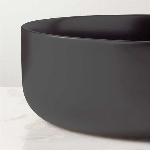 Mori Matte Black Serving Bowl