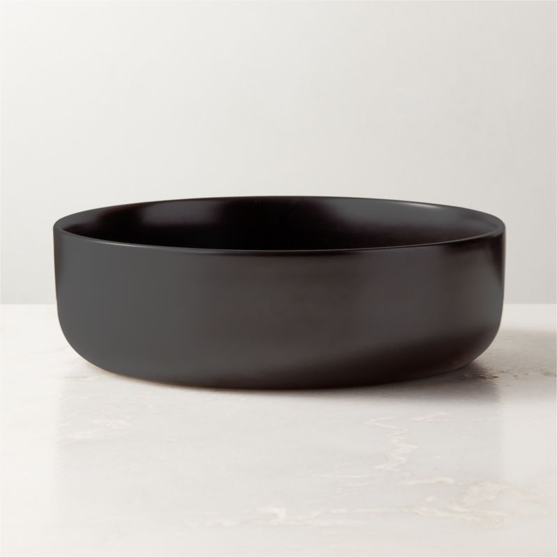 Viewing product image Mori Matte Black Serving Bowl - image 1 of 5