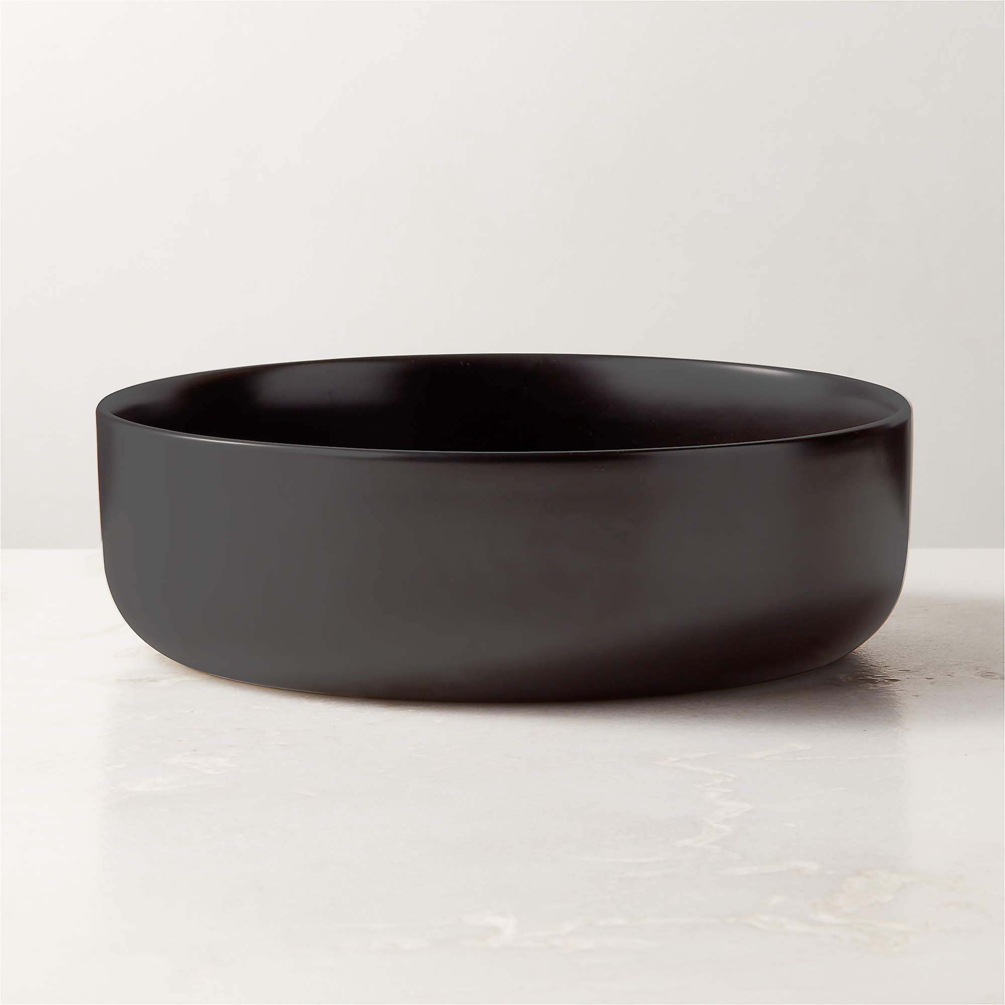 Mori Matte Black Serving Bowl CB2 Canada