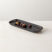 Bento Rectangular Matte Black Serving Platter