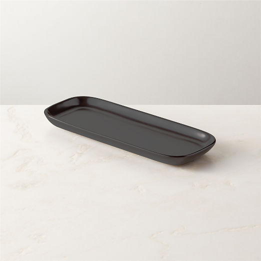 Black Serving Trays CB2 Canada