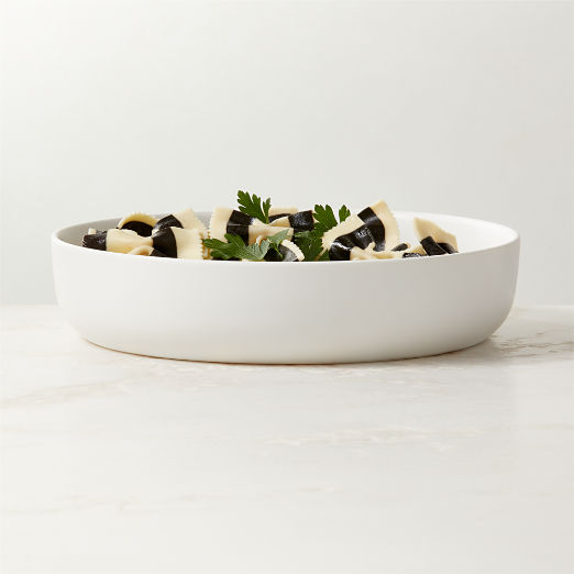 Mori Matte White Pasta Bowl