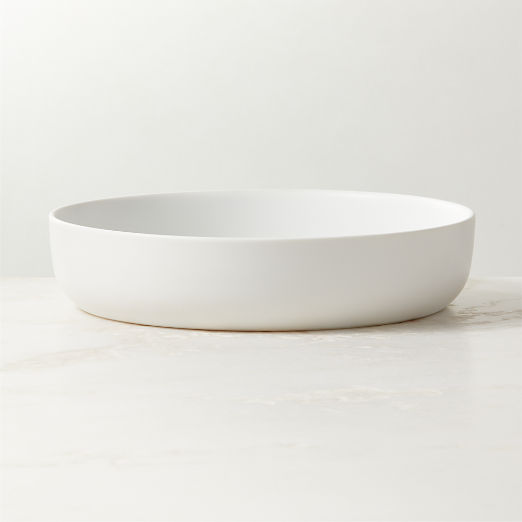 Mori Matte White Pasta Bowls Set of 8