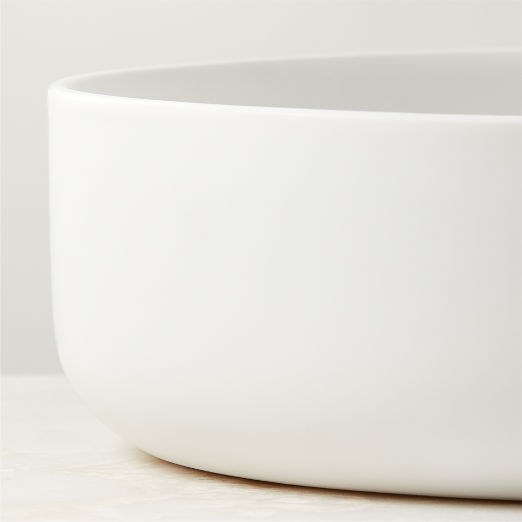 Mori Matte White Serving Bowl