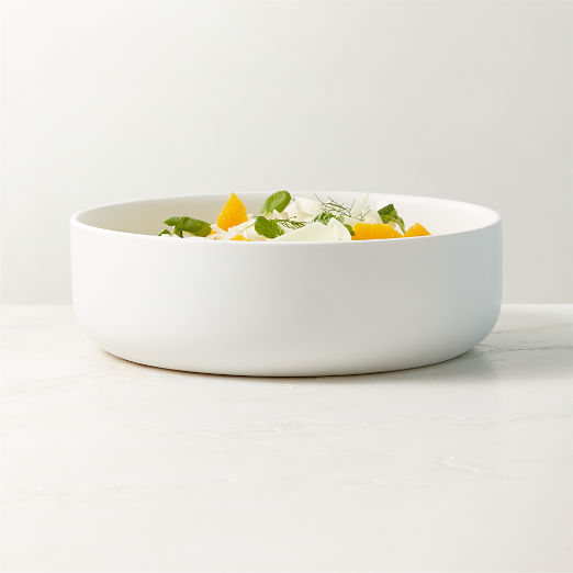 Mori Matte White Serving Bowl