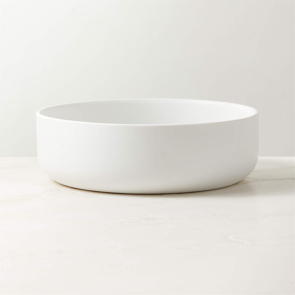 Mori Matte White Serving Bowl | CB2