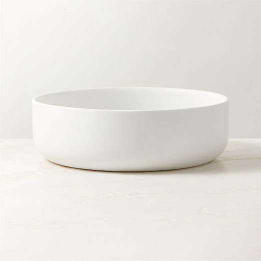 Mori Matte White Serving Bowl