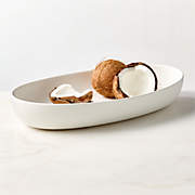 Mori Matte White Oval Serving Bowl Extra Large + Reviews | CB2