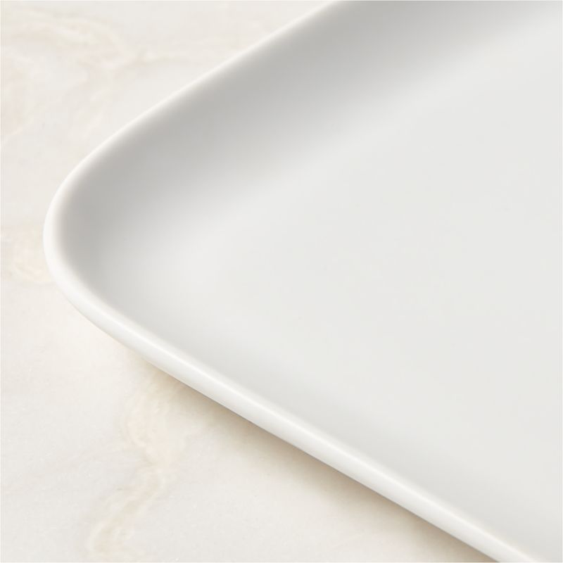 Mori Rectangular Matte White Serving Platter Large - image 2 of 5