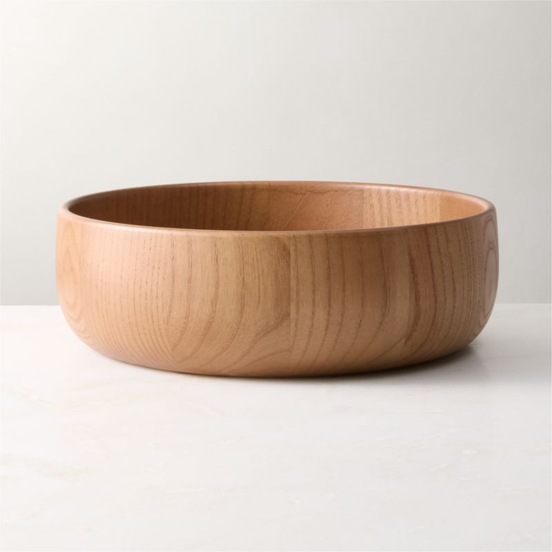 Mori Round Ash Wood Serving Bowl - image 2 of 4
