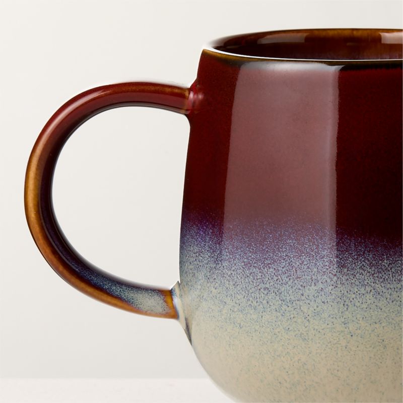 Mori Burgundy and Blue Mug with Reactive Glaze 16oz - image 1 of 4