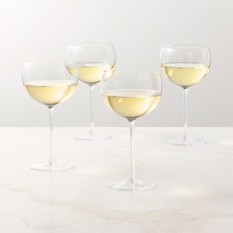 View Mori White Wine Glasses Set of 4 details