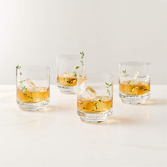 Morro Double Old-Fashioned Glasses Set of 4 by Kravitz Design