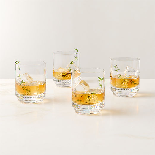 Morro Double Old-Fashioned Glasses Set of 4 by Kravitz Design