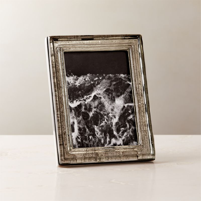 Mossoro Cast Glass Picture Frame 5''x7'' - image 0 of 5