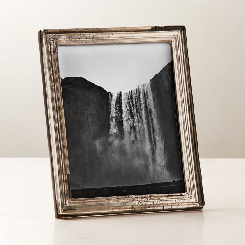 Viewing product image Mossoro Cast Glass Picture Frame 8''x10'' - image 1 of 5