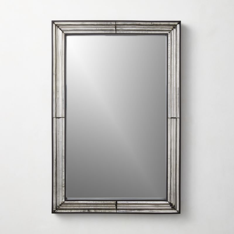 Viewing product image Mossoro Cast Glass Rectangular Wall Mirror 24''x36'' - image 1 of 5