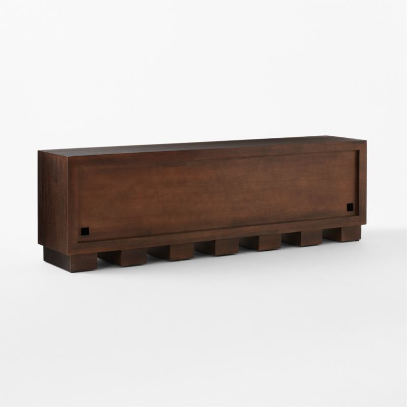 Moti 86" Brown and White Wood Media Console - image 8 of 10