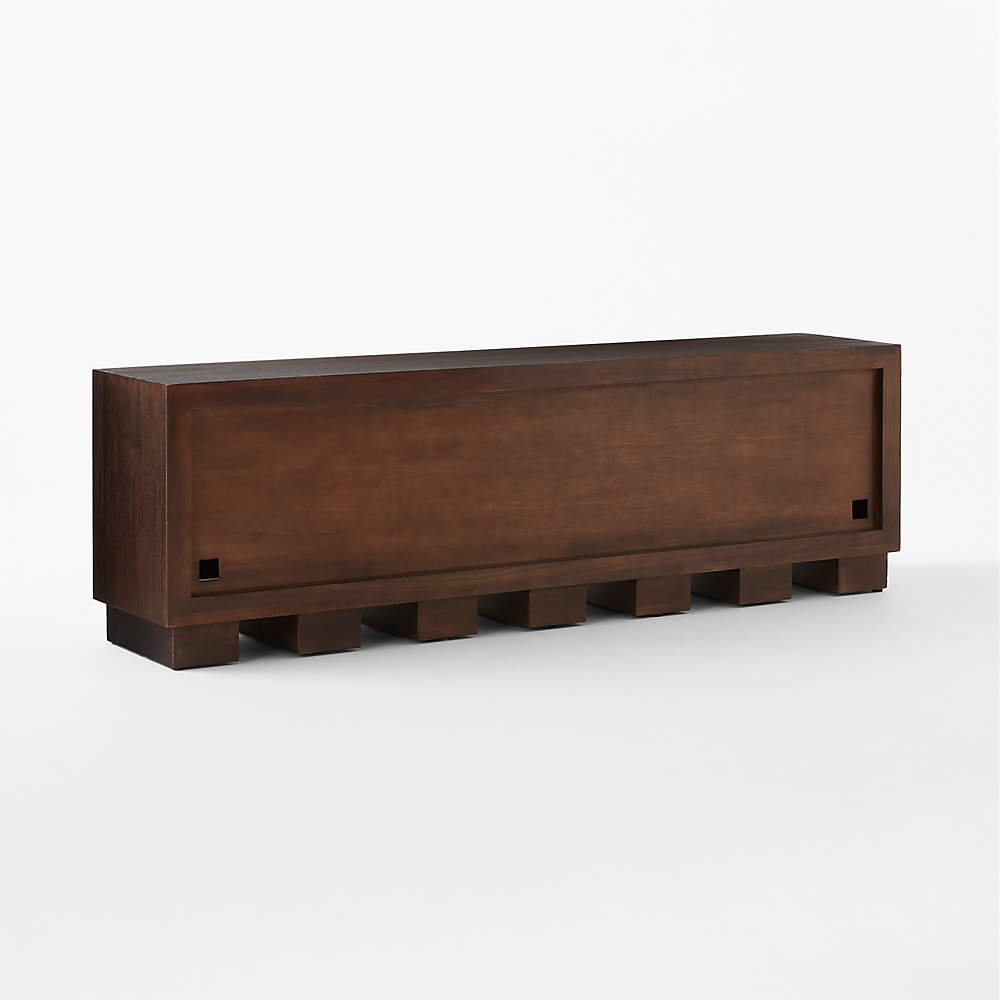 Moti Brown Mango Wood Media Credenza