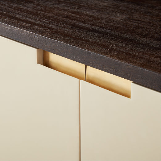 Moti 86" Brown and White Wood Media Console