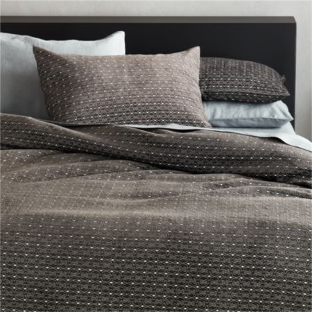 Moura Chenille Grey King Duvet Cover Reviews Cb2 Canada