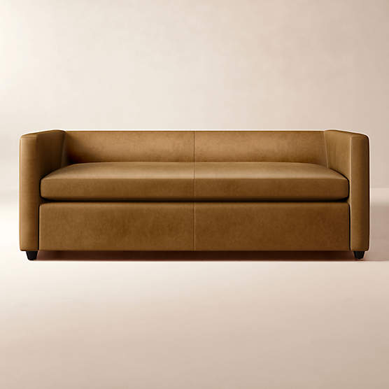 Movie 80" Leather Sleeper Sofa
