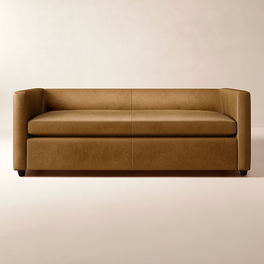 Movie Leather Sleeper Sofa (56"-80")
