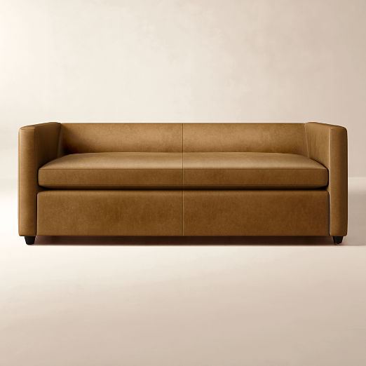 Movie Leather Sleeper Sofa (56"-80")